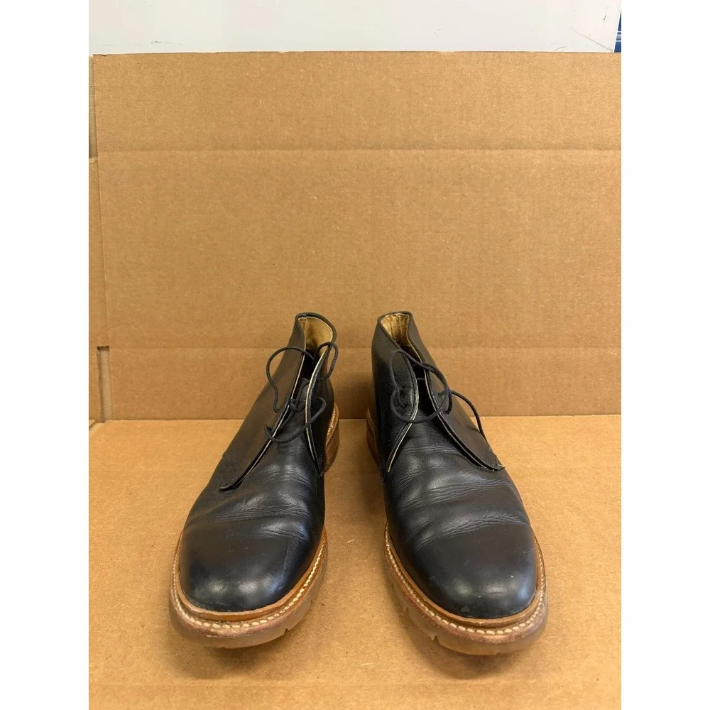 Frye James Lug Leather Lace Up Chukka Boots Black Mens Size 11D US